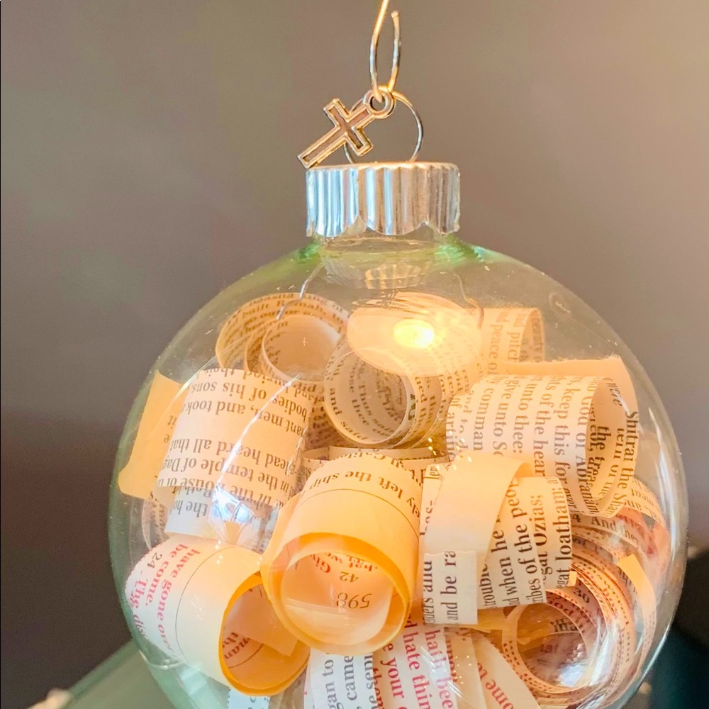 Christmas ornaments - retired bible